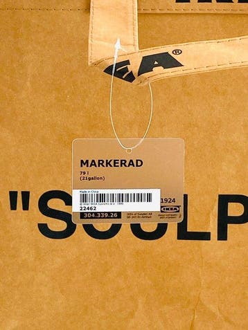 IKEA - Virgil Abloh - Ikea - sculptuur, “Sculpture” bag - 38, Antiquités & Art