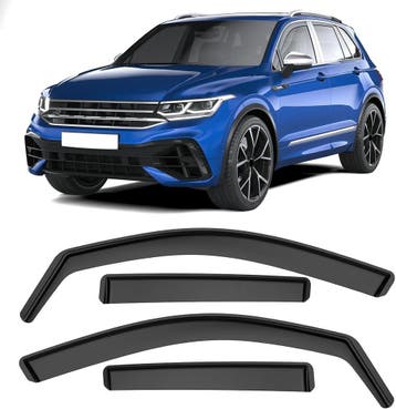 VW Tiguan Windgeleiders Zwart | Retour Deal | Nu 40% eraf, Verzenden, Zo goed als nieuw