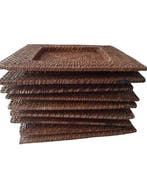 Plat (9) - Toile de jute - Sans prix de réserve