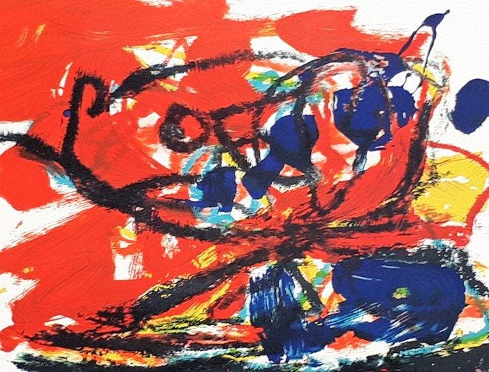 Karel Appel (1921-2006) - Musique Barbare, Antiquités & Art, Antiquités | Autres Antiquités