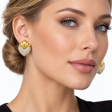 Broche - 18 karaat Geel goud, Exclusieve 18K geelgouden 3,00, Bijoux, Sacs & Beauté