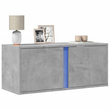 vidaXL Tv-wandmeubel met LED-verlichting 80x31x35 cm, Verzenden