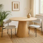 Eettafel Rond Olivia 120 cm, Huis en Inrichting, Tafels | Eettafels, Verzenden, Rond, Nieuw, Industriële meubels