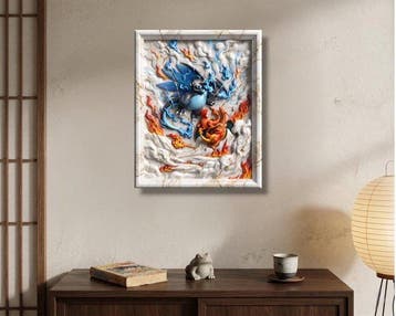 Makayhos - [Canvas] Charizard Evo – Blaze Sovereign, Nieuw