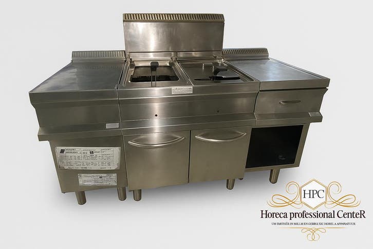 Dubbele Gas Friteuse, Zakelijke goederen, Horeca | Keukenapparatuur, Ophalen of Verzenden