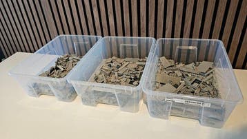 Lego Onderdelen - 1000 Pieces - Grijs