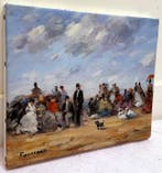 Camille Rousseau (1949) - Honfleur - Dimanche sur la Plage