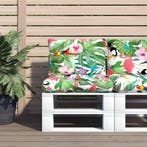 vidaXL Palletkussens 2 st oxford stof meerkleurig, Verzenden, Nieuw