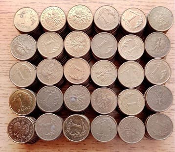 Polen. Set with 900 x Coins 1 Grosch ,2 Groschen,5