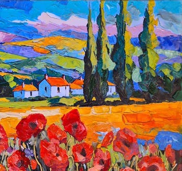 Bartolo Gentiluomo (1973) - Collina con papaveri