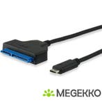 Equip 133456 USB Type C SATA Zwart, Verzenden, Nieuw