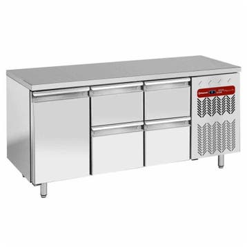 Koelwerkbank | Energiezuinig | 405L | 1 Deur + 4 Laden (1/1, Verzenden, Nieuw in verpakking