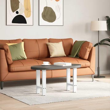 vidaXL Salontafelpoten 2 st 28x(42-43) cm staal wit, Verzenden, Nieuw