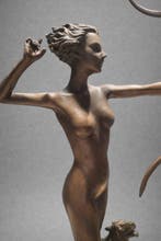 Josef Lorenzl (1892-1950) - after - Sculpture, Diana with, Antiquités & Art