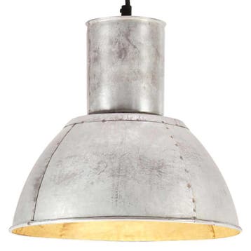 vidaXL Hanglamp rond 25 W E27 28,5 cm zilverkleurig, Verzenden, Nieuw