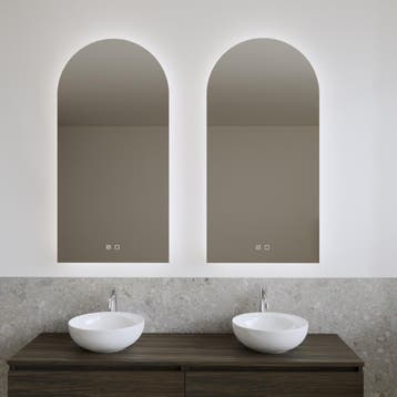 Spiegel Gliss Design Gaya 50x120 cm Rechthoek Verlichting en, Ophalen of Verzenden, Bad