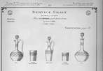 Baccarat - Karaf - Forme Cylindrique jambe droite à bouton