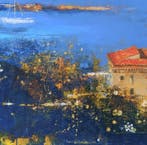 Antonio Civitarese - IL FARO_tempera grassa 70x70cm