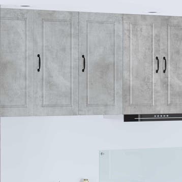 vidaXL Wandkast PORTO Beton Grijs 40 x 31 x 80 cm Bewerkt, Verzenden