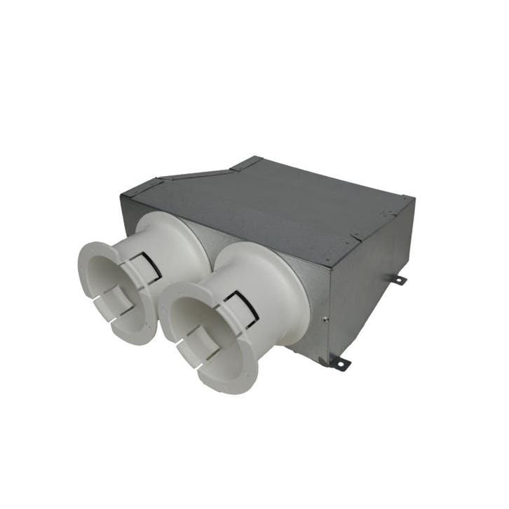 Verloop Click Fix 2xø90 - 70x170mm, Doe-het-zelf en Bouw, Ventilatie en Afzuiging, Nieuw, Verzenden
