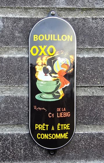 Emaille deurpost Bouillon OXO, Verzenden, Nieuw