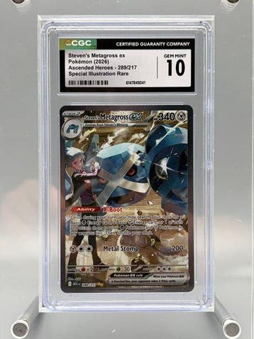 Pokémon Graded card - Stevens Metagross ex - Ascended, Nieuw