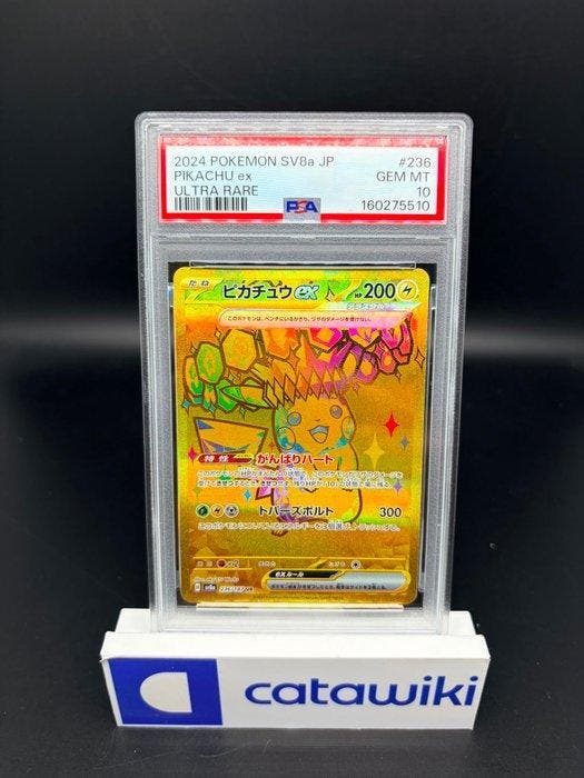 Pokémon - 1 Graded card - Pikachu ex 236/187 PSA 10 -, Hobby en Vrije tijd, Verzamelkaartspellen | Pokémon