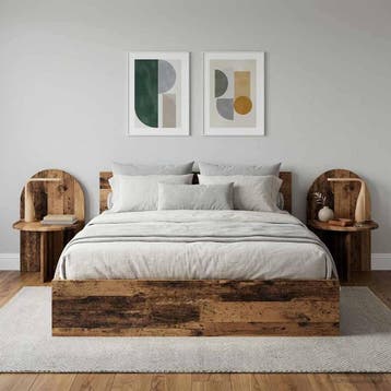 vidaXL Nachtkastje 2 st Oud hout 48 x 49 x 65 cm, Verzenden, Nieuw