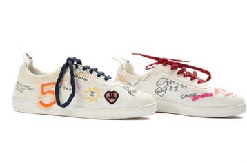 Chanel - Sneakers X Pharell Williams Basket Print Graffiti -, Vêtements | Hommes, Chaussures