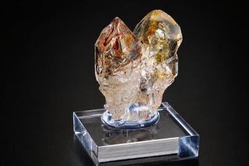 PÉTROLEUM fenster scepter QUARTZ avec des inclusions de