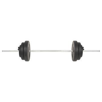 vidaXL Halter met gewichten 60 kg, Verzenden