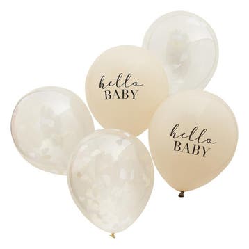Ballonnen Set Hello Baby 30cm 5st, Verzenden