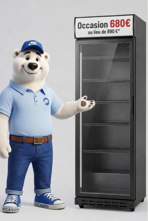 Frigo vitrine boissons noir LED professionnel horeca, Electroménager, Réfrigérateurs & Frigos, 200 litres ou plus, 160 cm ou plus