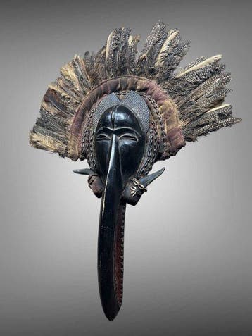 Masker Mahou 90 cm - Dan - Ivoorkust (Zonder minimumprijs)