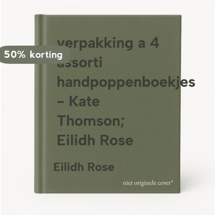 verpakking a 4 assorti handpoppenboekjes - Kate Thomson;, Livres, Livres pour enfants | 0 an et plus, Envoi