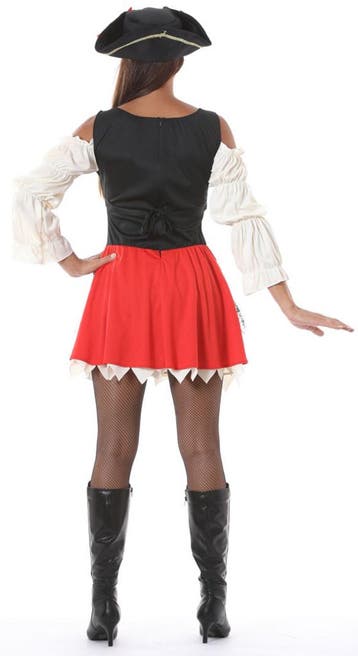 Piratenpak Dames Rood, Verzenden, Nieuw