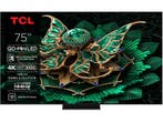 Tcl -   Qd-miniled Google Tv 75 (2025) - Zwart, Audio, Tv en Foto, Verzenden, Nieuw, 100 cm of meer, Overige merken