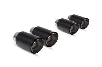 Ascari-upgradekit | Quad 90 mm koolstofvezel Ascari-afwerkin, Verzenden, Nieuw