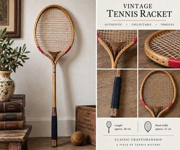 Tennis - 1930 - Tennisracket, Nieuw
