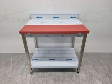 HCB Table de découpe en acier inoxydable et polyéthylène, Verzenden