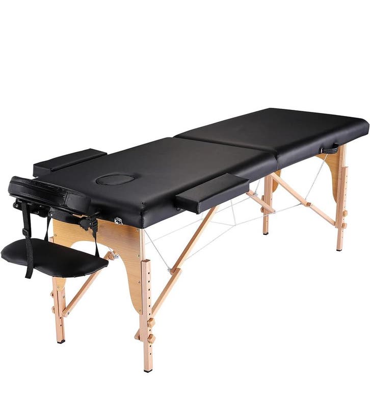 Massagetafel Inklapbaar | Zwart Hout | Nieuw | Scherpe Prijs, Diensten en Vakmensen, Welzijn | Overige