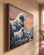 MEDSAN - The Geisha and the Kanagawa Wave () - UNIQUE, Antiquités & Art