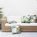 vidaXL Sierkussens 4 st 60x60 cm stof meerkleurig, Huis en Inrichting, Woonaccessoires | Kussens, Verzenden, Nieuw