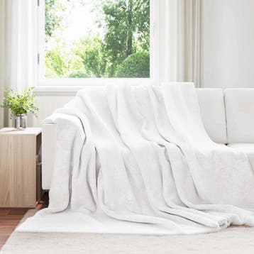 vidaXL plaid Wit 240 x 270 cm 3.17 kg Fleece, Verzenden, Nieuw