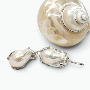 Parel - Argento 925 - Oorbellen - Italiaans vakmanschap, Nieuw