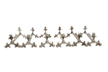 Figuur - 6 of Knife Rests 19th century (6) - .833 zilver