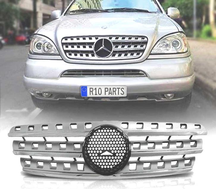 CALANDRE MERCEDES ML W163 98-05 CHROMÉ, Autos : Pièces & Accessoires, Carrosserie & Tôlerie, Envoi