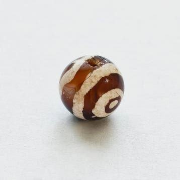 Oud-Birmese, Pyu-staten Geëtst agat XS Kraal Talisman met