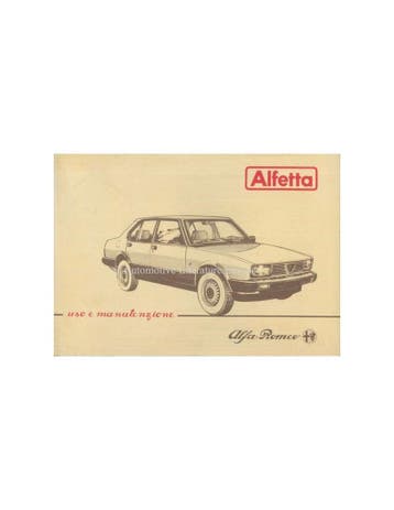 1983 ALFA ROMEO ALFETTA INSTRUCTIEBOEKJE ITALIAANS, Ophalen of Verzenden