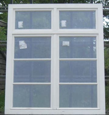 meranti houten raam , chassis , venster 152 x 180 wit, Ophalen of Verzenden, Raamkozijn